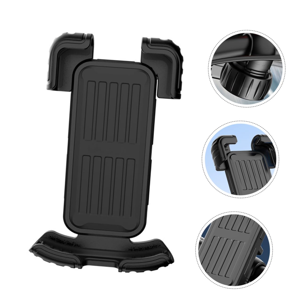 Uonlytech 4pièces Support De Téléphone pour Guidon De Et Vélo Support Antivibrations avec Fonction Antidérapante pour Navigation Cyclisme pour Smartphones Installation