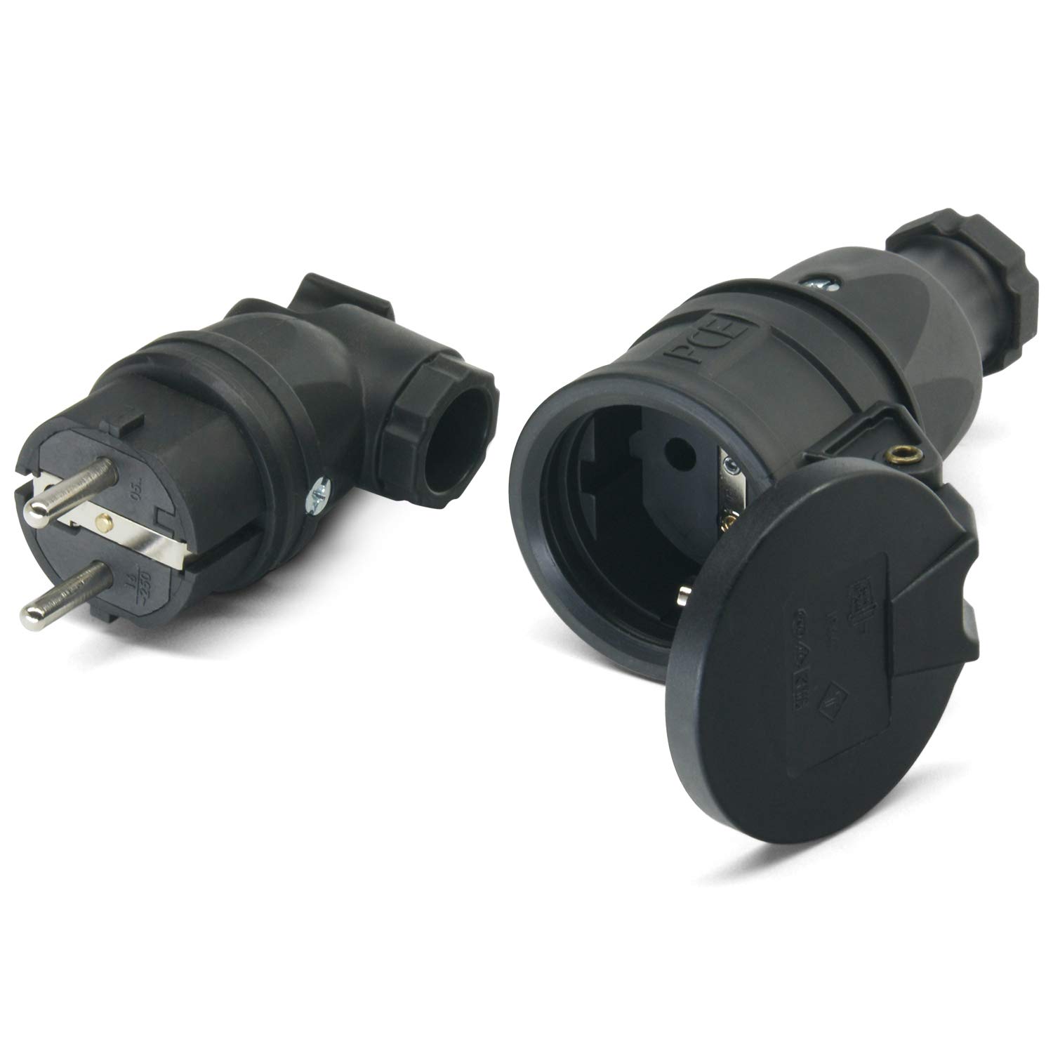 TAURUS2 Gummi Stecker - Kupplung 230V 16A IP54