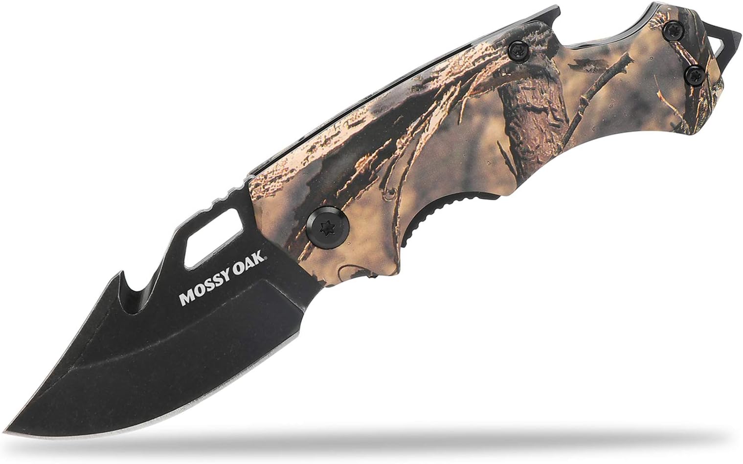 Mini Folding Pocket Knife, Stainless Steel Drop Point Blade - EDC Multi-tool with Bottle Opener and Glass Breaker