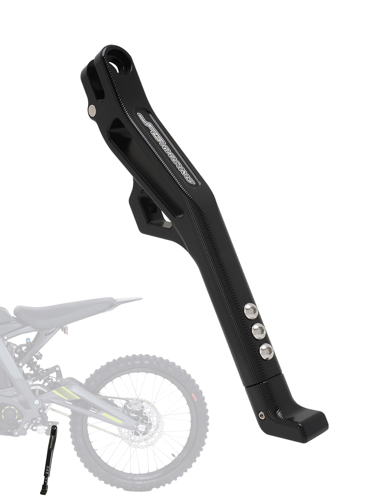 Kickstand for Edirt Bike,CNC Foot Pegs Kick Stand for Electric Dirt Bike Surron Light Bee X and S/E Ride Pro S SS SR/Talaria Sting/X160/X260-Black