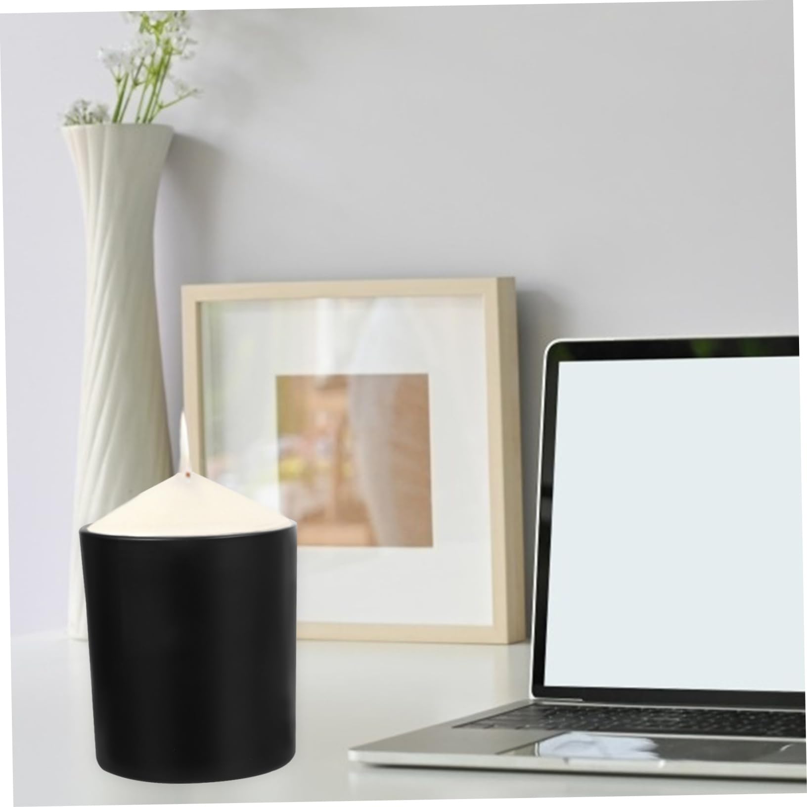 HOODANCOS 4 Stück Aromatherapie Kerzendose aus Glas mit Deckel Selbstgemacht Kerzenglas für Kerzenherstellung Aussergewöhnliche Kerzen Büro und Zuhause
