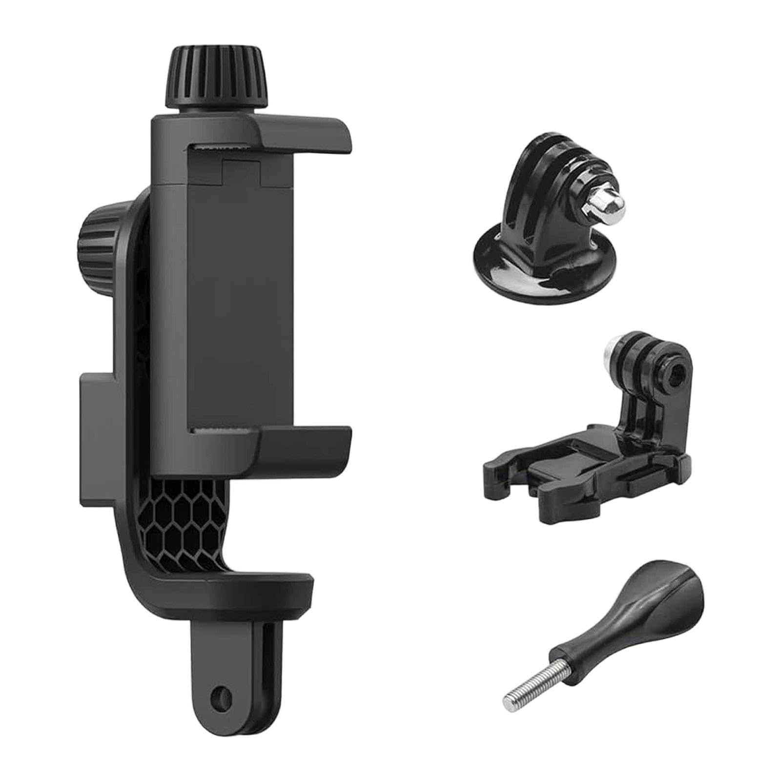 Soporte para Teléfono Multifuncional con Clamp para Cámara Adaptador Universal para Trípode Base Montaje y Zapata Fría Fabricado en Nylon Resistente