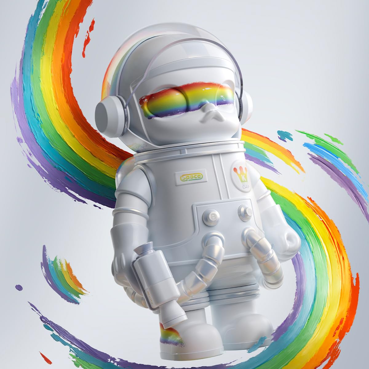 Amazon.co.jp: POP MART MEGA SPACE MOLLY 400% Rainbow ポップマート