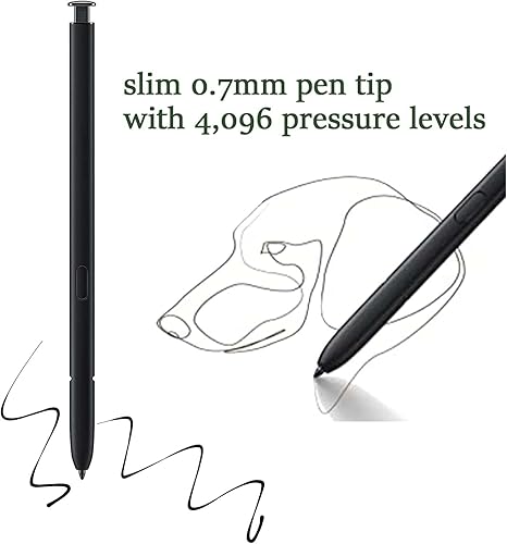 Miniatura 5 de S23 Ultra S Pen - Repuesto para lápiz capacitivo Samsung Galaxy S23 Ultra 5G, sin Bluetooth (negro)