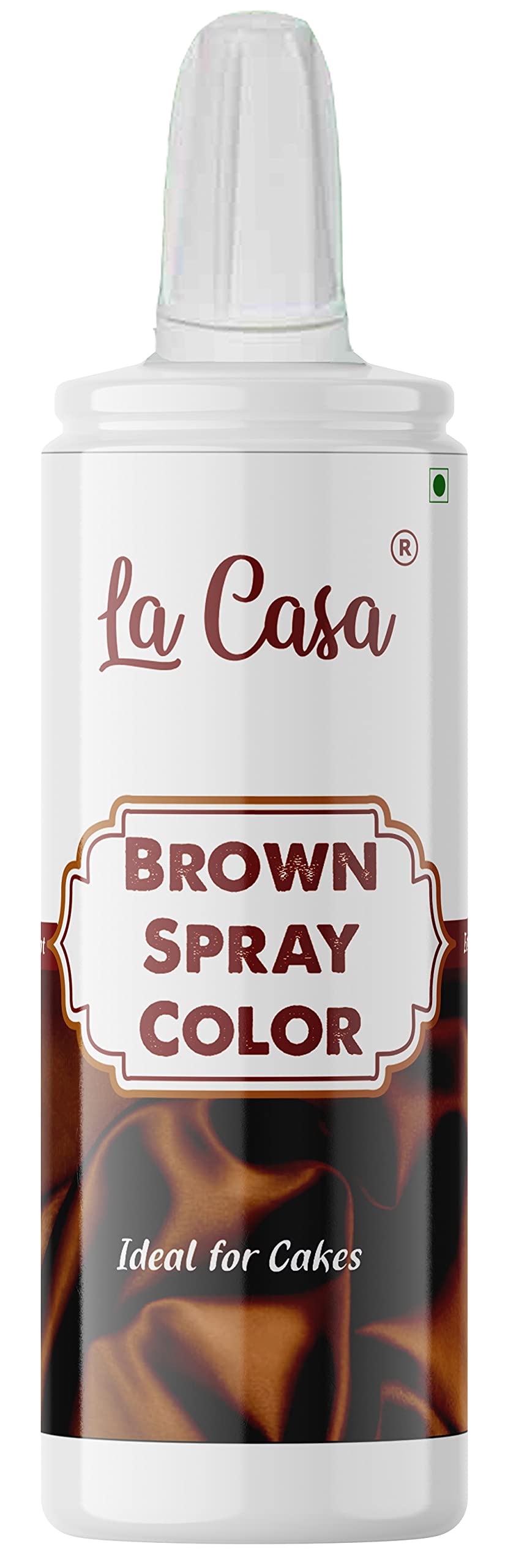 La Casa Pearlescent Spray Colour - Royal Brown | Edible Color Ideal for Cake Decoration & Garnishing | 60g |