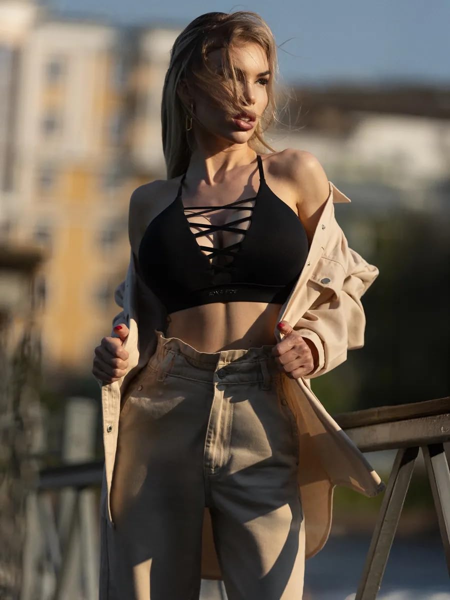 Bona Fide Reggiseni sportivi da donna, ad alto impatto, con supporto elevato, progettati per palestra, corsa e fitness