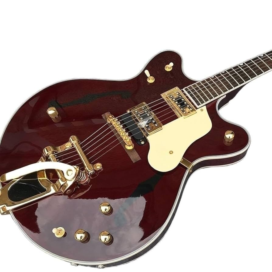 Amazon | カスタムジャズエレキギター、穴なしセミホローアウト