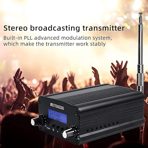 Miniatura 3 de Retekess TR509 Transmisor FM para iglesia, estación de radio estéreo de largo alcance de modo dual con receptor de radio FM portátil PR13 con