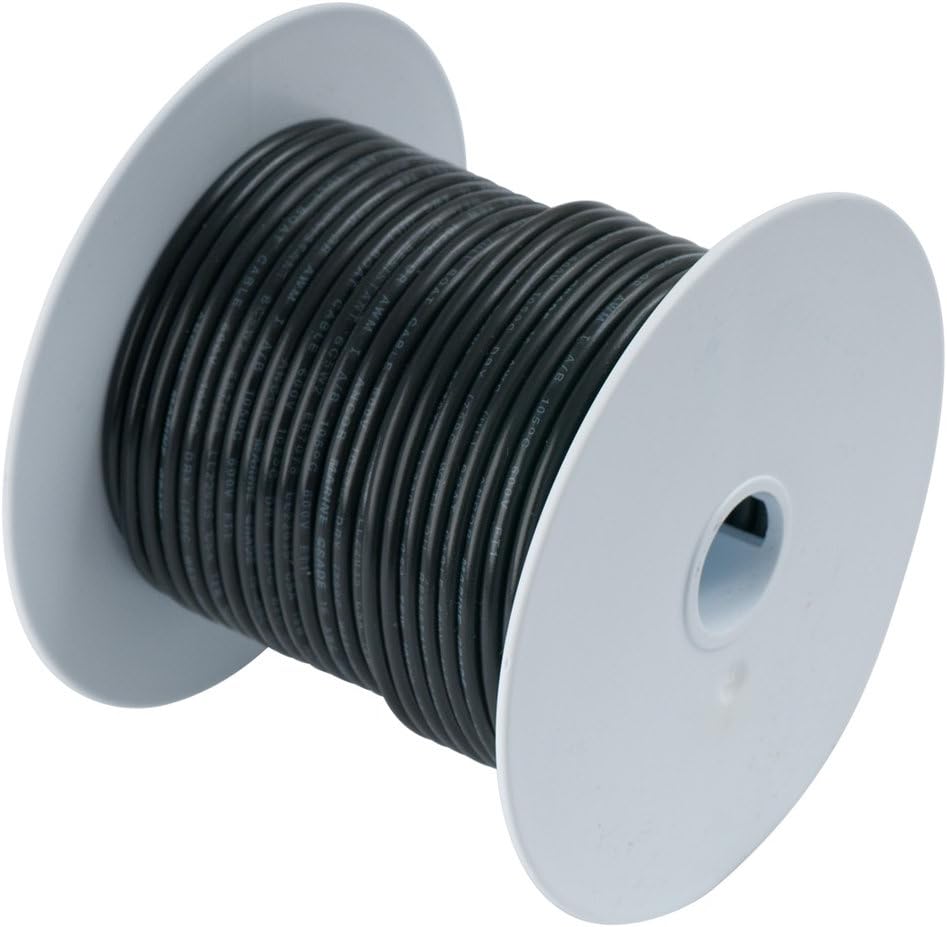 1 - Ancor Black 2/0 AWG Battery Cable Tinned Copper - 50'
