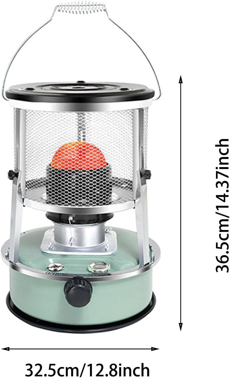 2026 Upgrade Non Electric Heaters for Indoor, 2 in 1 Portable Kerosene Heater & Stove, Non-Electric Indoor Outdoor Heater for Camping Home Garage Ice Fishing, Heater & Stove for Winter (Green)