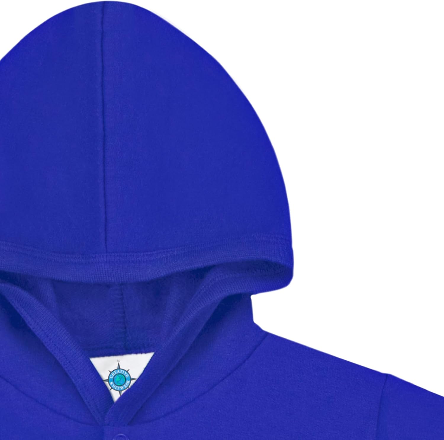 Creative Knitwear College Baby NCAA Officially Licensed Snap Hooded Jacket - SMU Mustangs SMU Logo - Royal - 0-3 Months