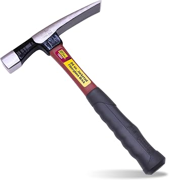 IVY Classic 15024 24 oz. Fiberglass Brick Hammer with Power Pro Grip Handle, Silver, Black