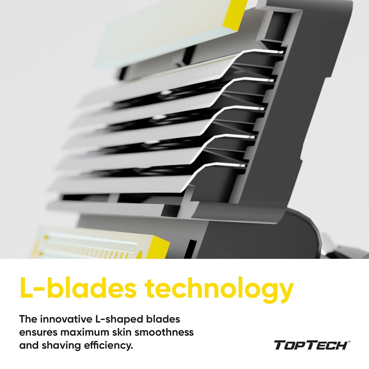 TopTech ULTRA 5 Razors for Men - Replaceable Cartridges for Manual Shaving Razor - 5 Blades Technology Refills - 4 Count Pack - Fits Gillette Fusion - Sharp & Soft Shave