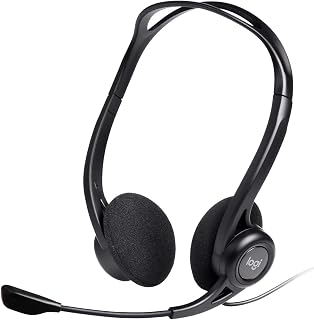 Logitech H370 USB Computer Headset Digital Sound Noise Canceling Mic Black