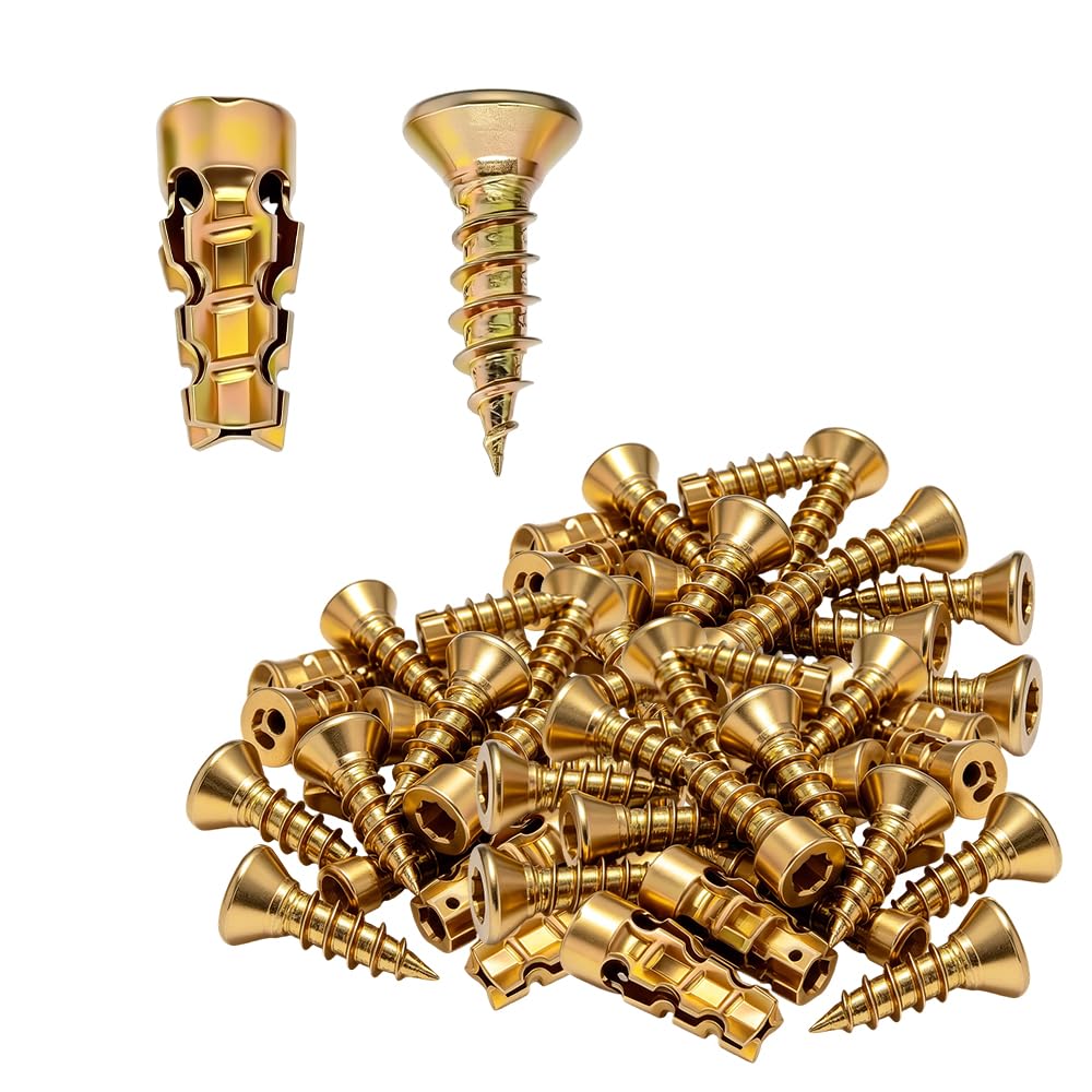 Short Expansion Screw Set, Sawtooth Expansion Screwn,30Pcs