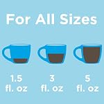 Porto Crema Céramique Espresso Cups Ensemble de 4 – 5 oz Tasses à café pour double expresso, Latte – Lave-vaisselle & Micro-ondes sans danger, design moderne en grès, mug moderne, style Barista - 5oz/148mL, noir