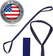 Navy Leg Lifter, Rigid, Made in The USA, Mobility Aid for Hip Surgery, Wheelchair, Lifting Legs into Bed, Physical Therapy (Navy)