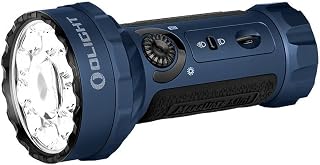 OLIGHT Marauder Ultra Powerful Mini LED Torch 7000 Lumens Rechargeable RGB Military Tactical Pocket Light with Projector and Diffuser, IPX10 Waterproof for Camping Rescue (Dark Blue)