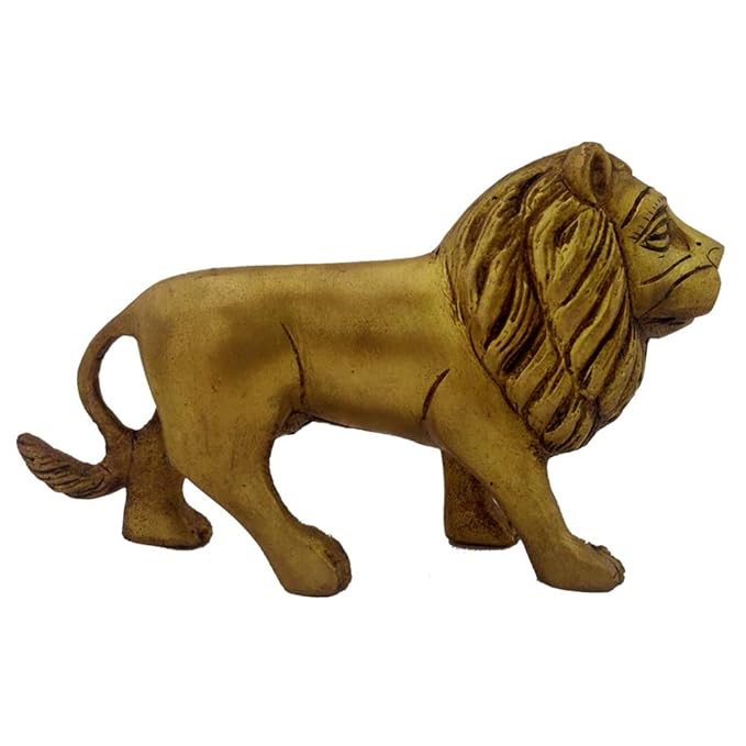 Buy Divya Mantra Decorative Vastu Remedy Brass Lion Sculpture Statue