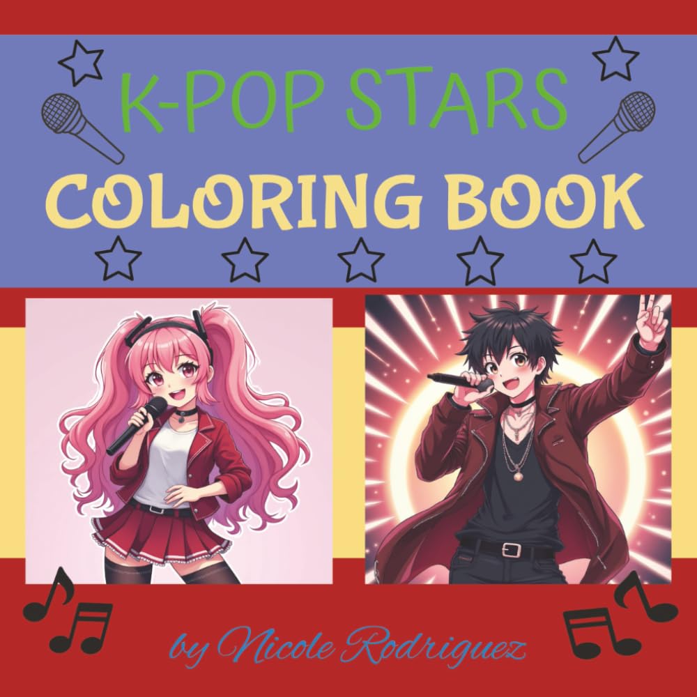K POP Stars: coloring book