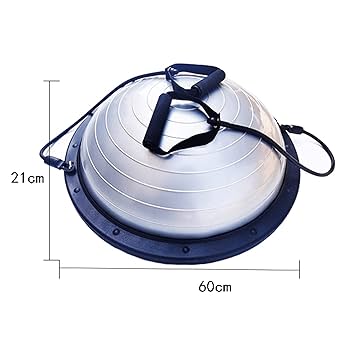 バランスボード エクササイズバンド付き 60cm Amazon.co.jp: バランスボール 抵抗バンドのバランスボール