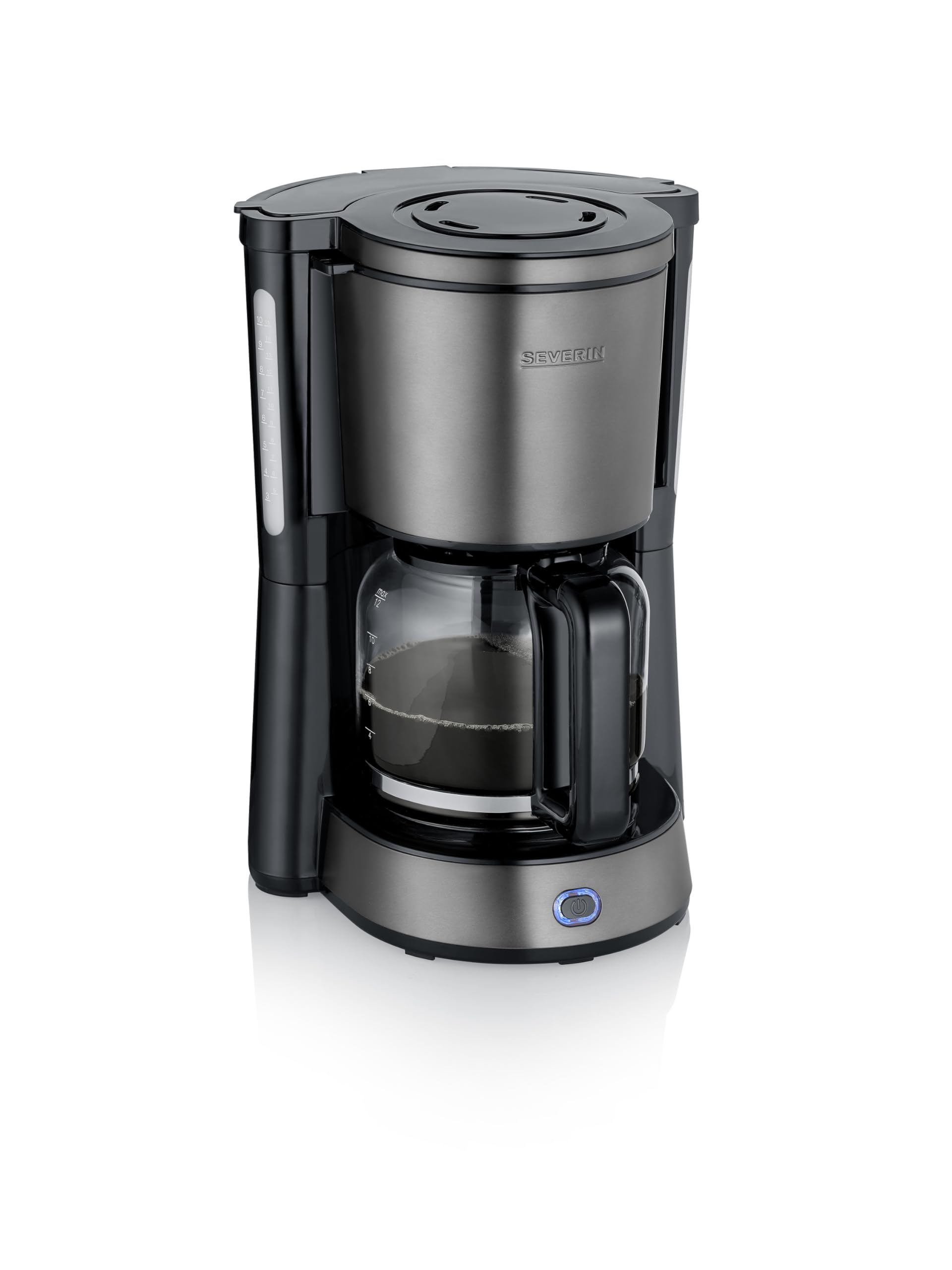 Severin KA 9340, cafetière filtre, 1,25 L, 10 tasses, inox