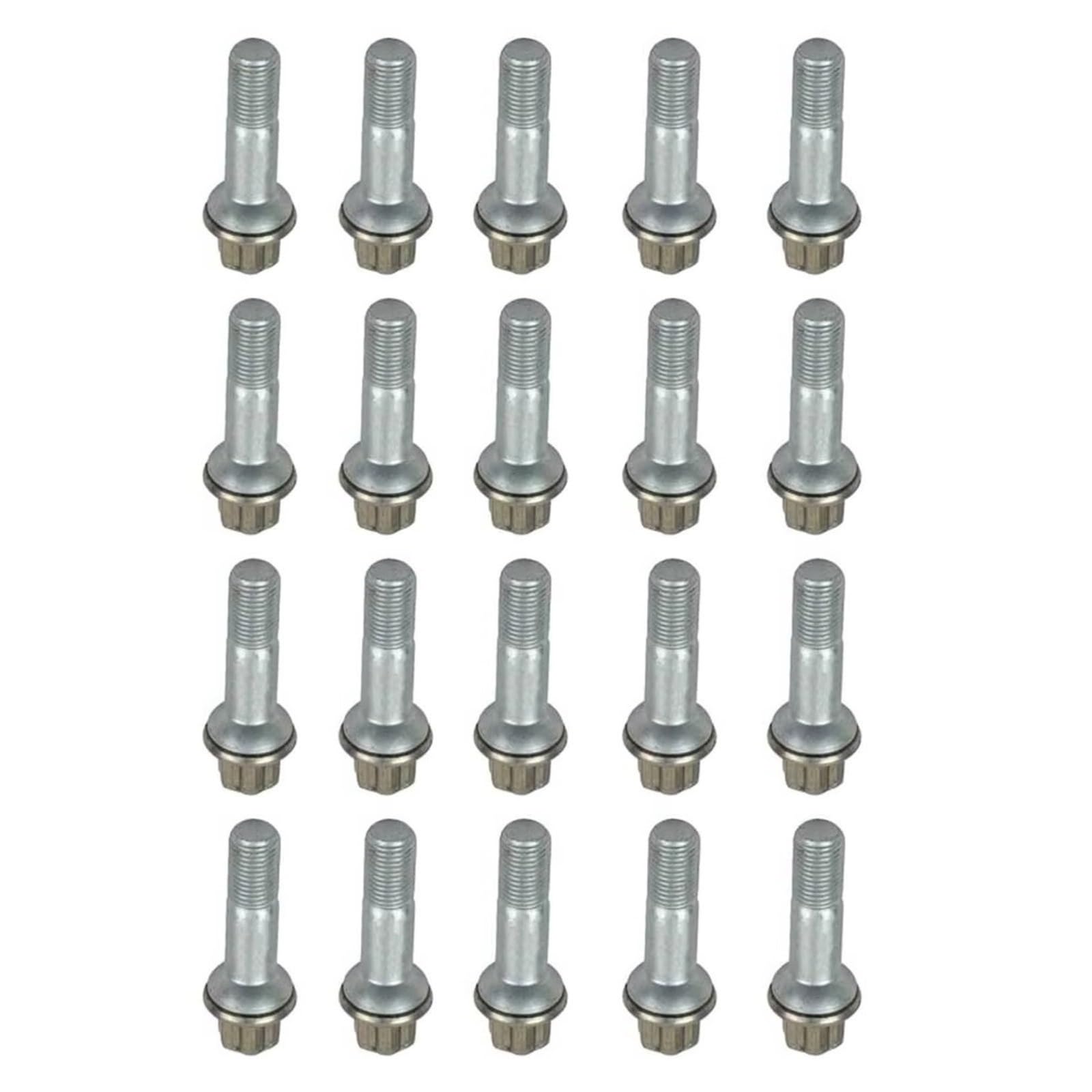 Bulloni ruota auto Compatibile Con Benz Per S Klasse Coupe C216 CL 500 2011 2012 2013 Set Da 20 Dadi Per Cerchi In Lega Con Rondella Conica OEM: 0009902207