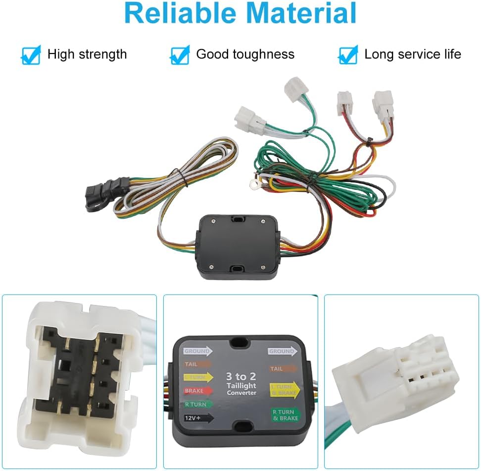WATERWICH 4-Pin Trailer Wiring Harness Compatible with Nissan Altima 2007-2015 Altima Coupe 2008-2013 Maxima 2004-2014 Sentra 2007-2012 Replacement for 56022 for Trailer Lights Connect