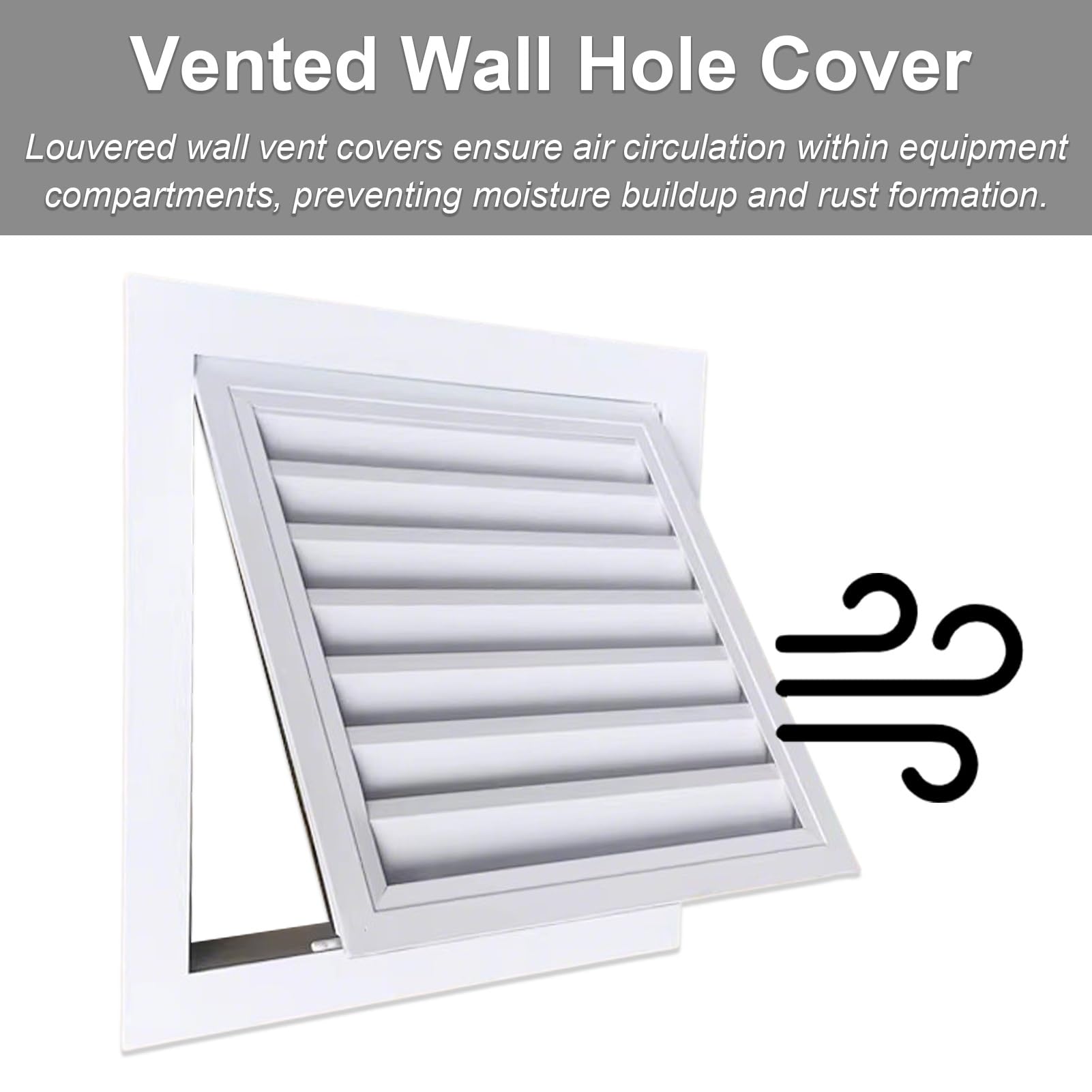 Panel de acceso ventilado extraíble de aleación de aluminio para puerta de rejilla de retorno de aire, ideal para sótano y ático (250 x 400 mm)