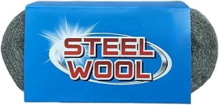 Steel Wool, 3'' x 11Ft, Grade #0000 - #4 - Fine Wool for Wood Refinishing, Cleaning Pots and Pans, Mice Control