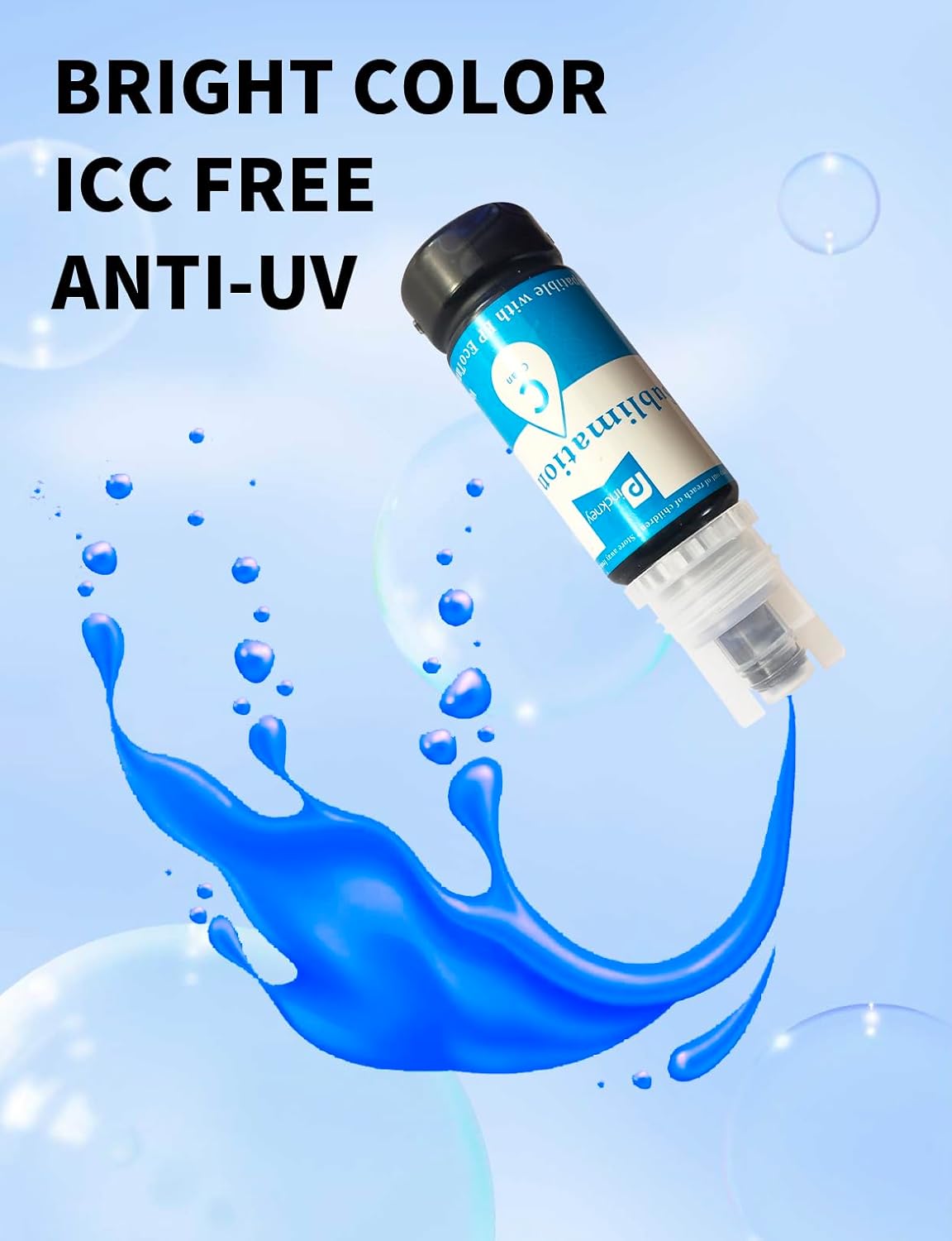 Pinckney Cartridge-Free Super-Tank Printer with Sublimation Ink Bundle for Heat Transfers, Easy Fill, Built-in Scanner & Copier (White) - Image 7