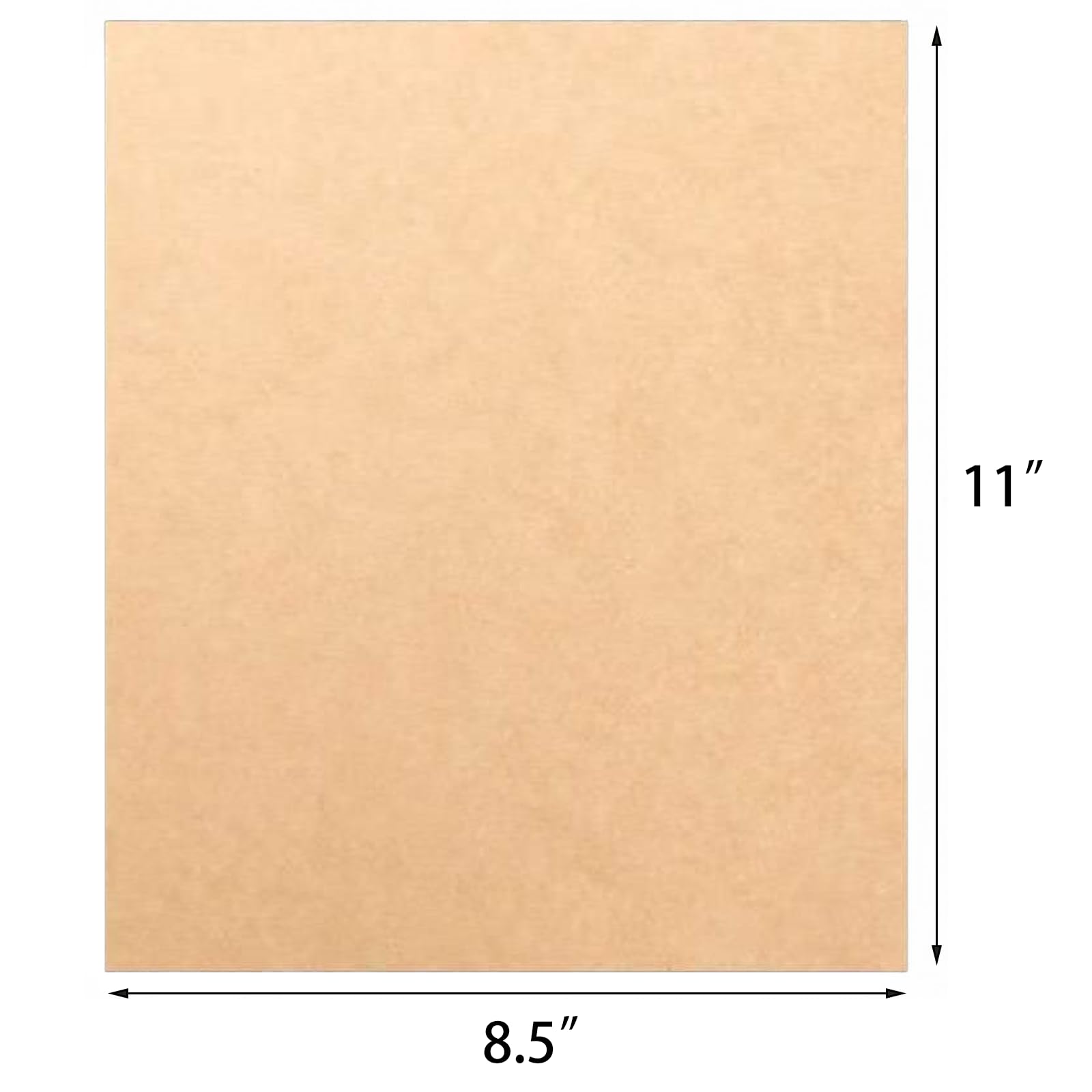 HningBuyox 300 hojas de papel kraft, papel de impresora marrón, 120 g, papel de papelería marrón de doble tamaño para manualidades, dibujo, proyectos de bricolaje, invitaciones, compatible con