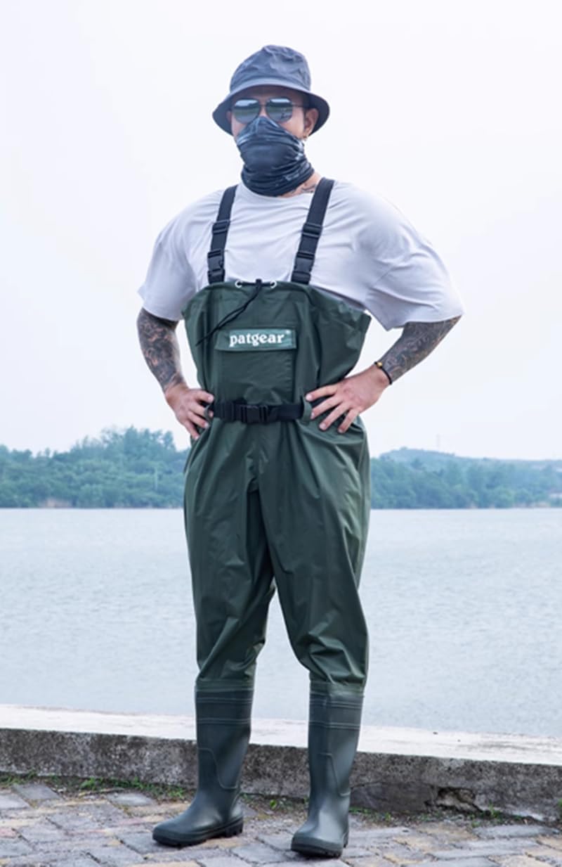 [BDTTUG] ウェーダー チェストハイ型 チェストハイウェーダー ストッキング 釣り用スーツ 釣り 完全防水 丈夫 通気 渓流