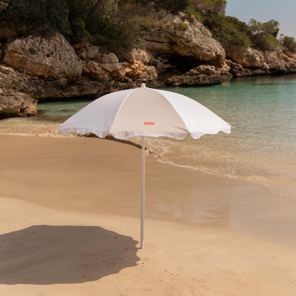 Flamingueo Ombrellone da Spiaggia, Giardino, Piscina, Altezza e Orientamento Regolabile, Protezione UPF 50+, Poliestere, Borsa per il Trasporto, 210 x 160 cm