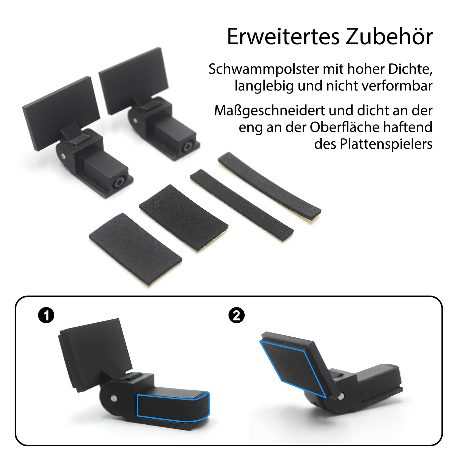 2Pcs Staubabdeckung Scharnier Plattenspieler Teile Kompatibel mit PS-LX310BT/AT-LP60xBK/AT-LP60XBT/AT-LP120xBTUSB Modelle von Plattenspielern