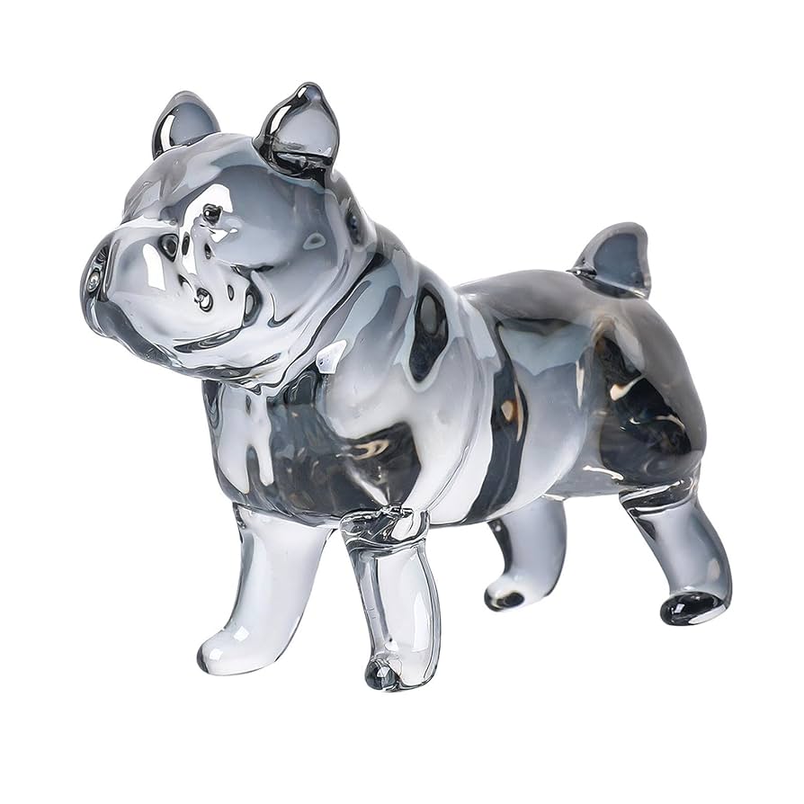 ブルドッグ 置物 飾り シルバー フレンチブルドッグ オブジェ ブルドッグ シルバーask.096-7