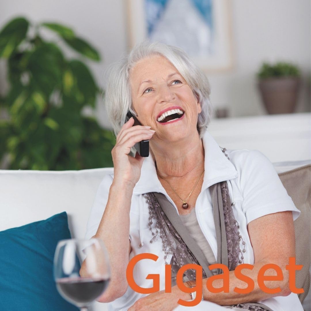 Gigaset Start 120 – Teléfono DECT - Bloqueo de Llamadas - Pantalla iluminada de 1,8" Pulgadas - Lista VIP - Autonomía de hasta 11 Horas - Compatible con audífonos, Negro Antracita [Versión Española] — view 7