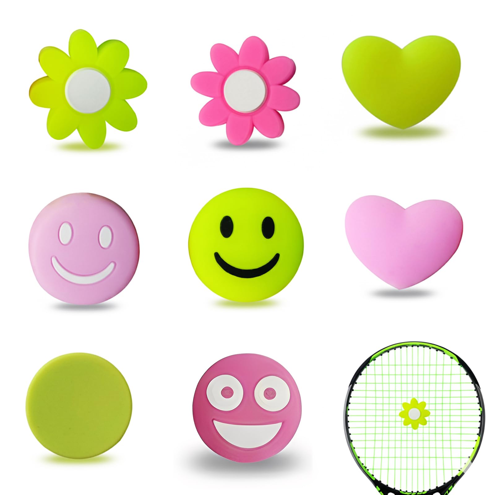 Amortiguadores para Raqueta de Tenis Paquete de 8