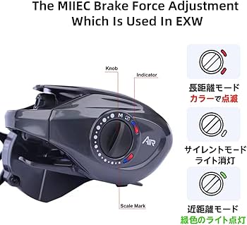 Amazon | DMK チーター エアー 3モード DCリール 青霜 CHEETAR AIR