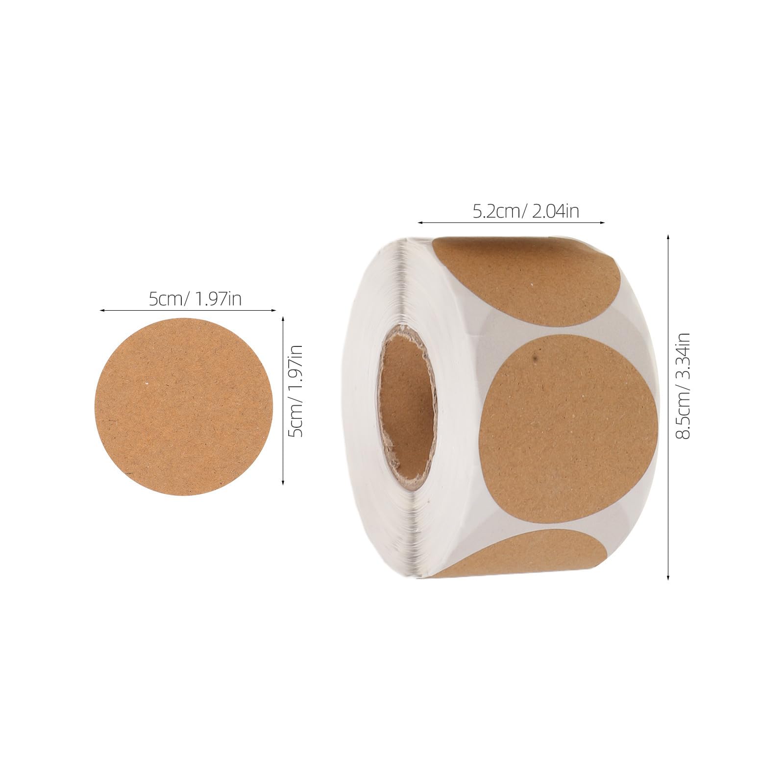 NUOBESTY 3pezzi Etichette Adesive Rotonde Vuote Per Sigilli Di Confezioni Etichette Autoadesive Circolari Rimovibili e Scrivibili Per Organizzare e Contrassegnare Prodotti Alimentari Al Det
