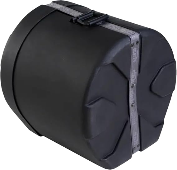 SKB 14 x 14 Floor Tom Case with Padded Interior, D-Shaped Drum Design, and Molded in Feet for Upright Positioning and Stability, Black