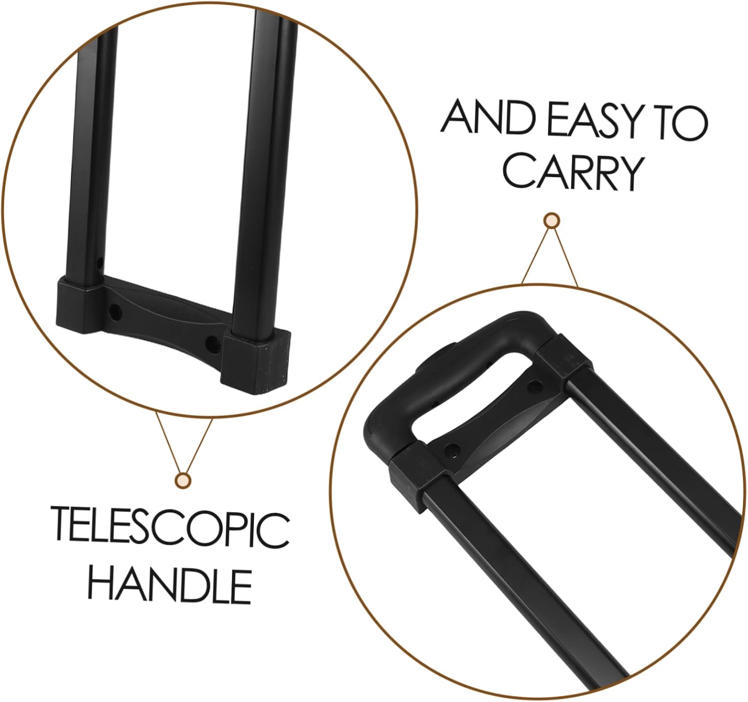 2-Fold Portable Speaker Handle Sturdy Plastic Grasp Handle for Audio Equipment Cabinet for Stage Speaker Replacement Parts and Accessories