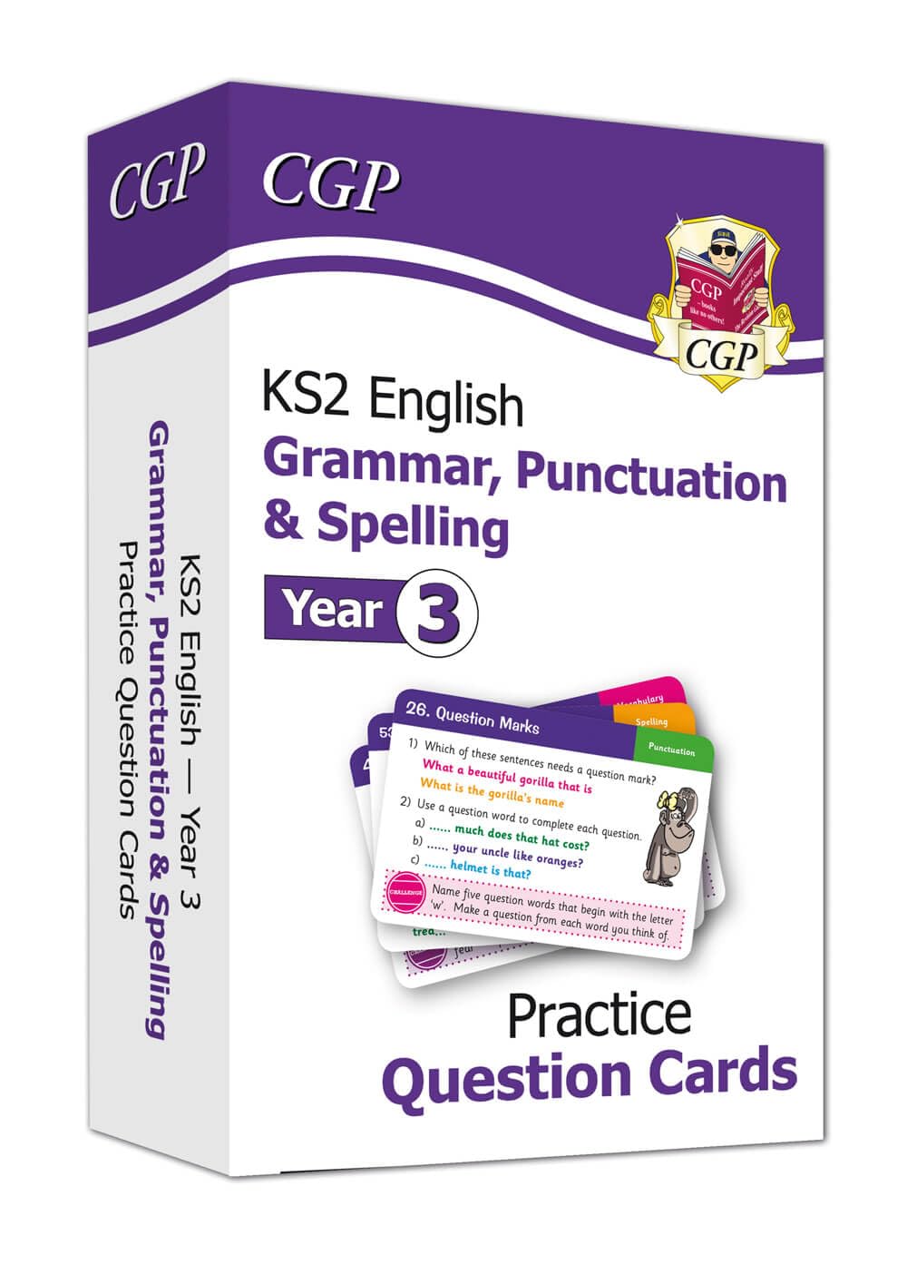 KS2 English Year 3 Practice Question Cards: Grammar, Punctuation & Spelling (CGP Year 3 English)