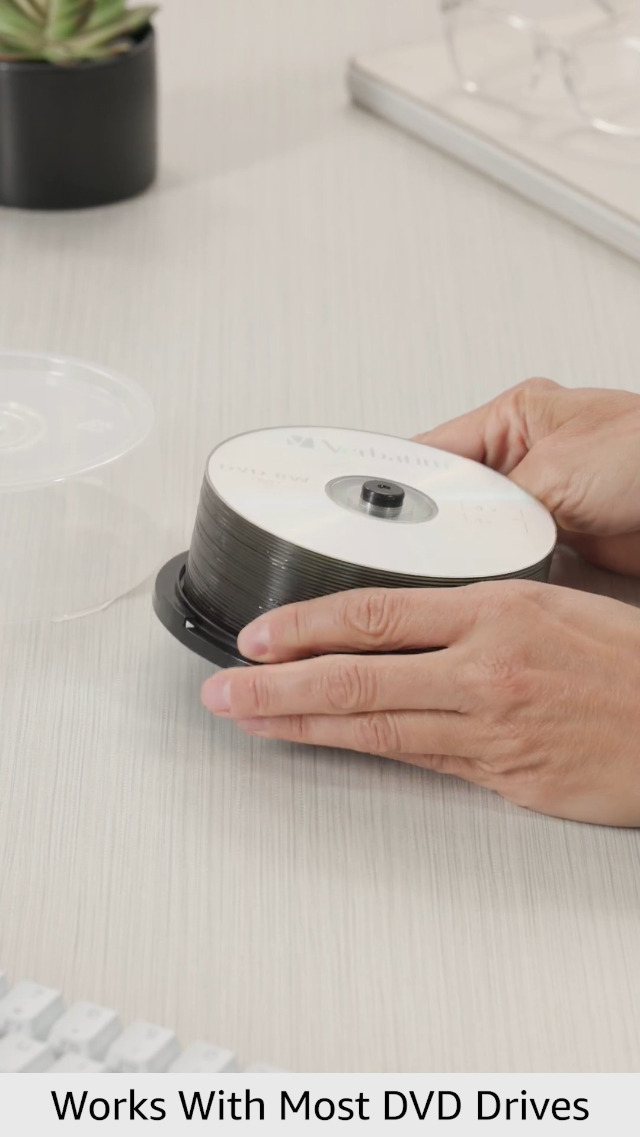 Amazon.com: Verbatim DVD-RW Blank Discs 4.7GB 4X Recordable