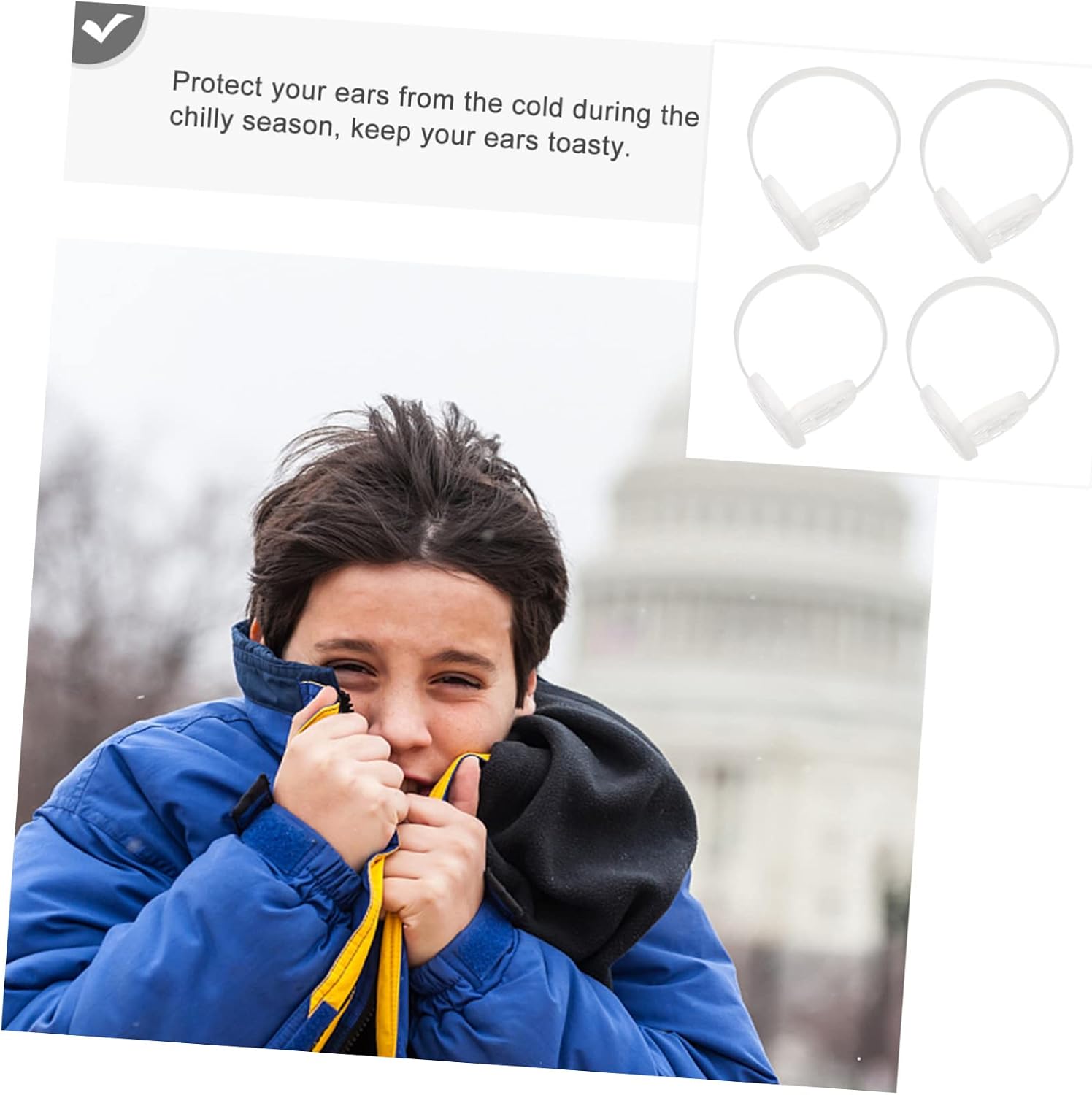 4pcs Diy Earmuff Frame Warm Ear Inner Rack for Winter Skeleton Rack for Boys and Girls Earmuffs for Cold Weather Crafting