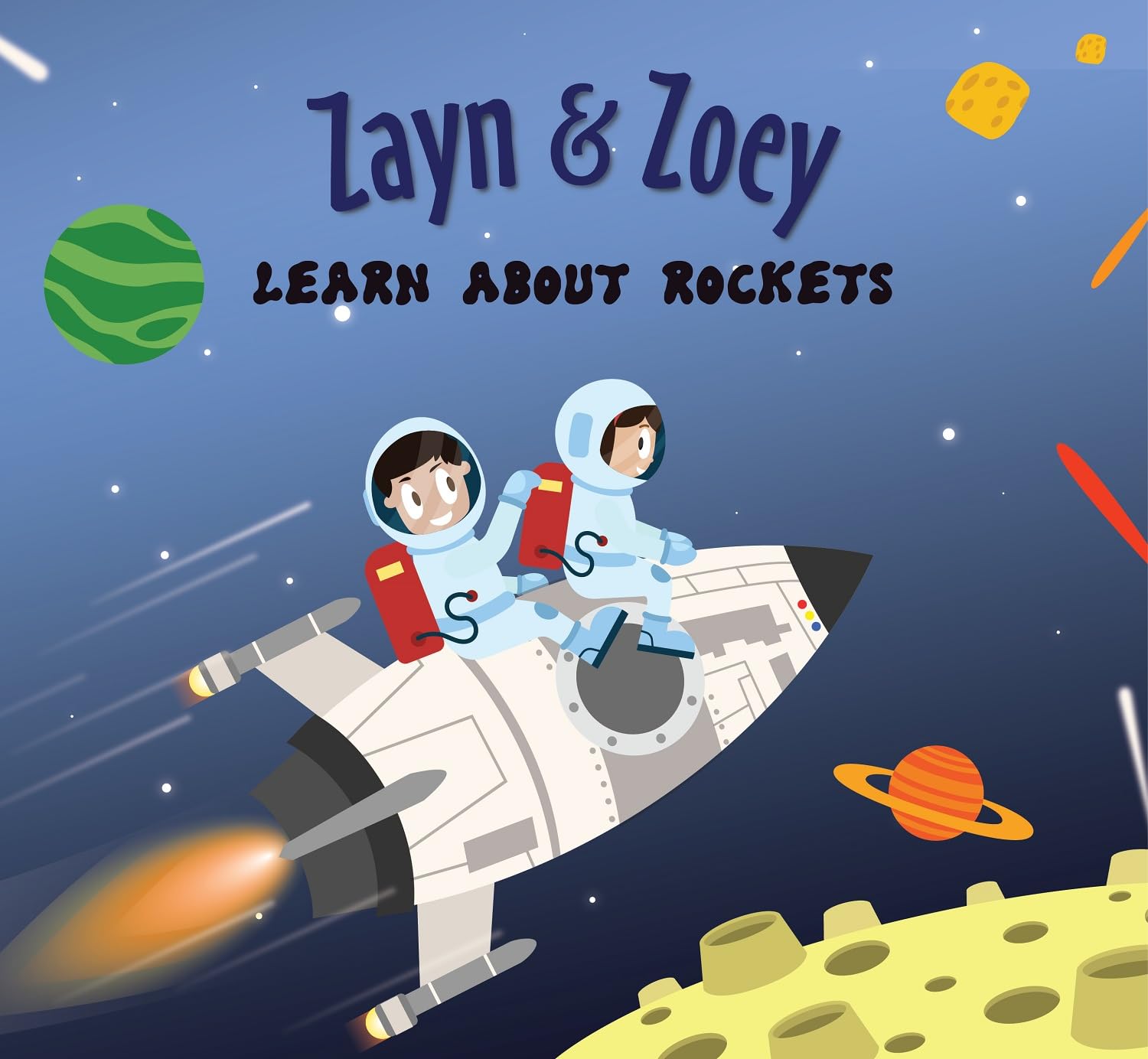 Zayn & Zoey Learn About Rockets - STEM Space Science Picture Book for Kids Ages 3-8 - Rocket Ship Astronaut Science Story Book Children