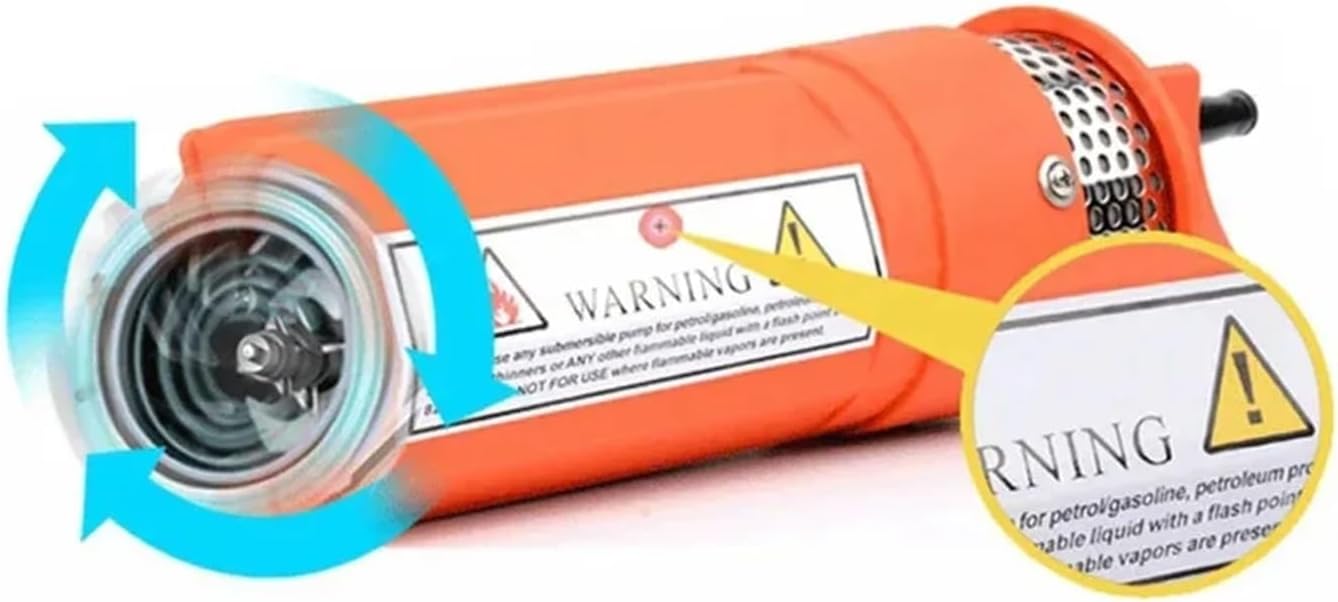 1pcs 12V 24V 6L/min Lift=70m Deep Well Submersible Pump(Red,12V)