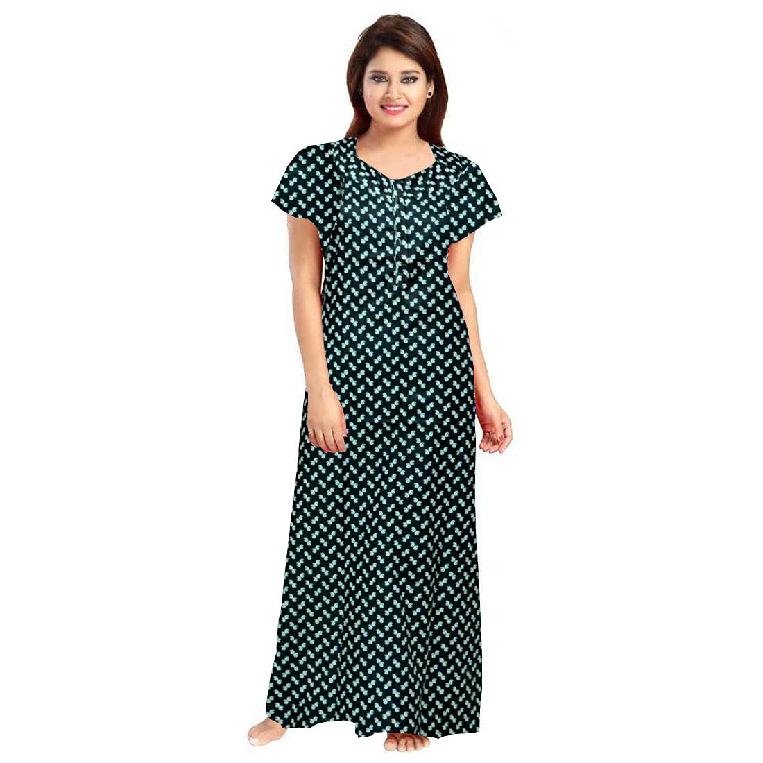 khushi print Women's Maxi Gown ( FR_5525 _ Multicolored _ Free Size )-picture-42