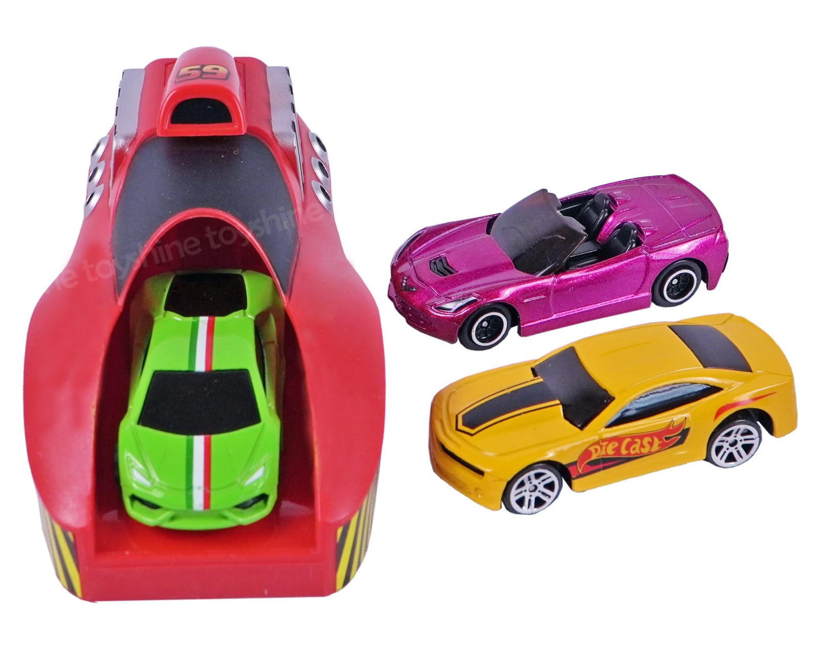 Toyshine Rapid Launcher Play Set Toy with 3 Die Cast Metal Cars Toddler Racing Car Quick Action Racing Set for Boys and Girls (B0CWRBJ5CQ) Amazon Price History, Amazon Price Tracker