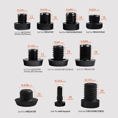 Miniatura 2 de KONLLEN Taco de billar de goma para parachoques de piscina Bloque de taco de piscina con conexión a tope Accesorios multifunción para MEZZ Predator